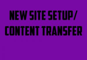5947New Site Setup/Content Transfer